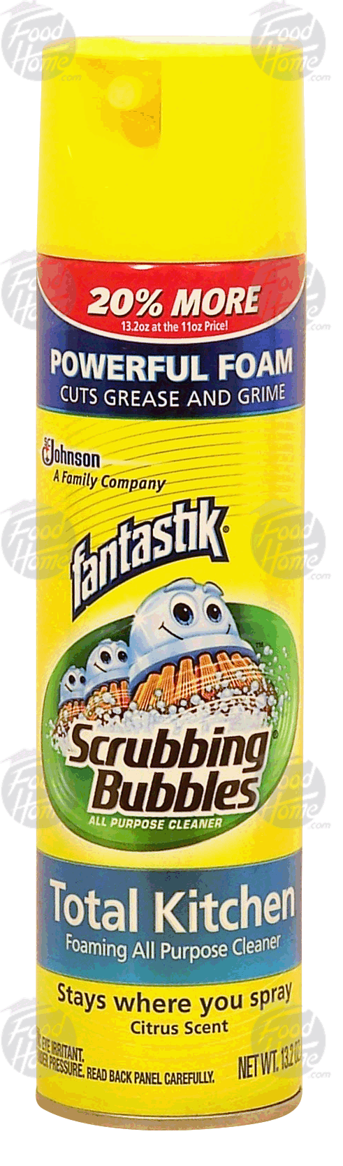 Fantastik&nbsp;&nbsp;total kitchen foaming all purpose cleaner with scrubbing bubbles, citrus scent Full-Size Picture